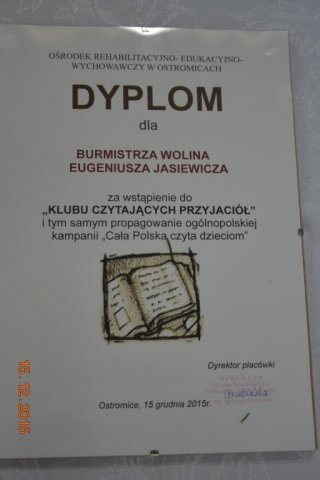 Odwiedziny burmistrza Wolina 