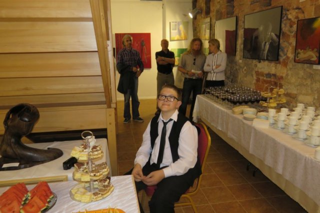 Występ aktorów na uroczystości w Wolinie