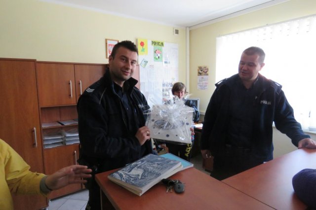 Wizyta na Posterunku Policji w Przybiernowie 