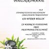 Podziękowanie dla Stowarzyszenia miłośników samochodów terenowych
