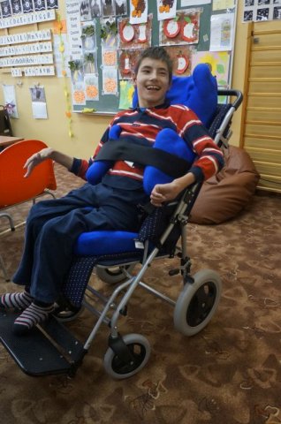Jacek i jego nowy wózek
