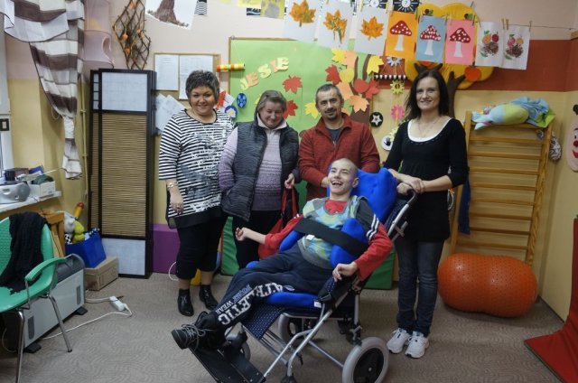 Pracownicy wraz z mamą i Jackiem